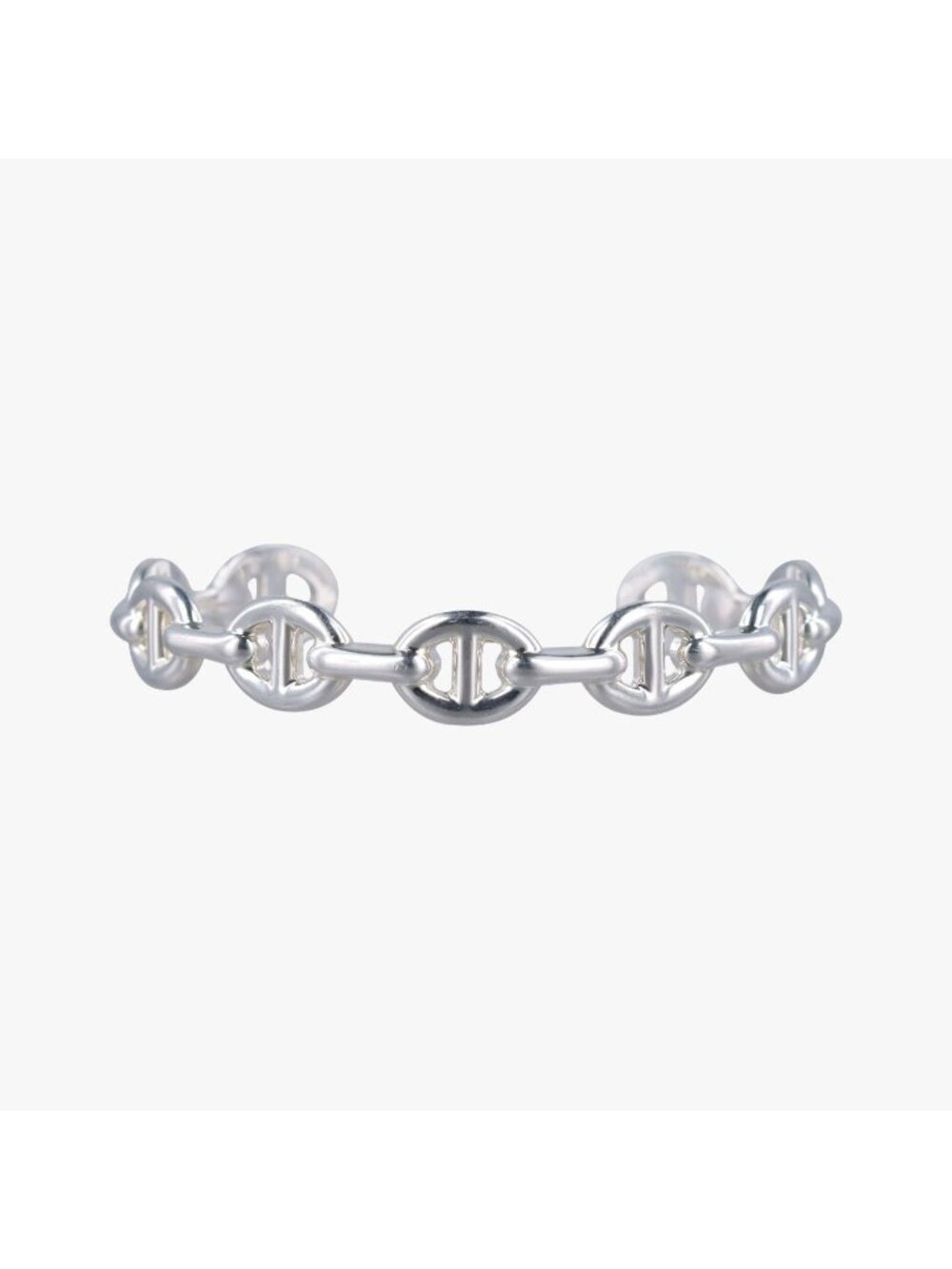Hermes Chaine D'ancre Ancene Silver Bracelet